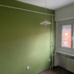 Zöld fal festése